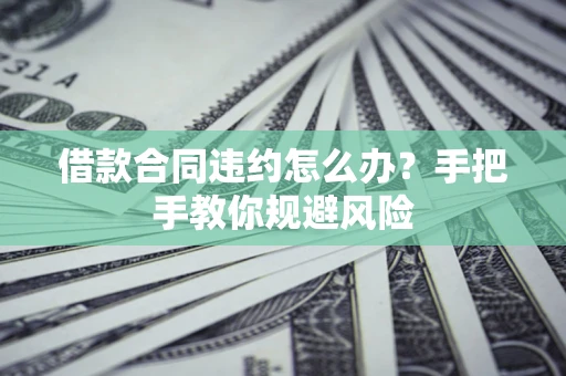 北京借款合同违约怎么办？手把手教你规避风险