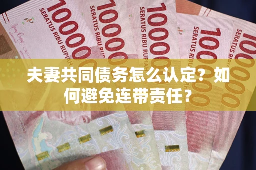 北京夫妻共同债务怎么认定？如何避免连带责任？