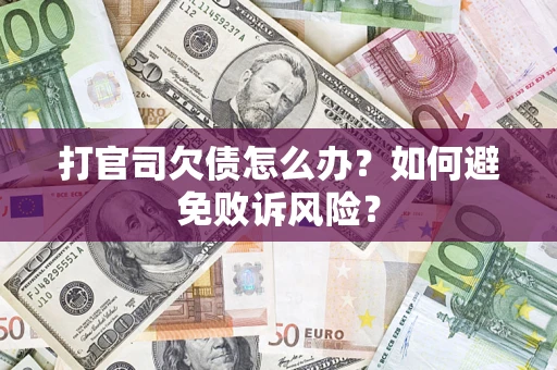 北京打官司欠债怎么办？如何避免败诉风险？