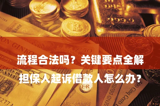 北京

担保人起诉借款人怎么办？流程合法吗？关键要点全解析