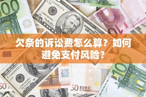 北京欠条的诉讼费怎么算？如何避免支付风险？